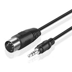 Dây cáp chuyển đổi âm thanh jack stereo 3.5mm sang cắm MIDI 5 chân Din, dài 1.5m