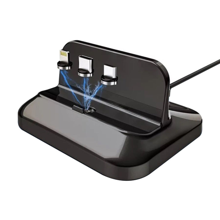 Đế sạc từ tính XBX-02 3 trong 1 8 chân + USB-C / Type-C + Micro USB, XBX-02