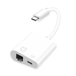 Bộ chuyển đổi 2 trong 1 NK-1035 TC USB-C / Type-C đực sang Ethernet + USB-C nguồn cái, NK-1035 TC
