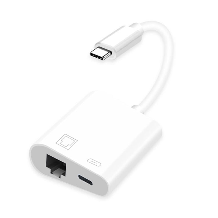 Bộ chuyển đổi 2 trong 1 NK-1035 TC USB-C / Type-C đực sang Ethernet + USB-C nguồn cái, NK-1035 TC