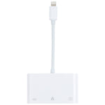 Bộ chuyển đổi NK-107 3 trong 1 8 chân đực sang USB + Ethernet 1000M + nguồn 8 chân cái