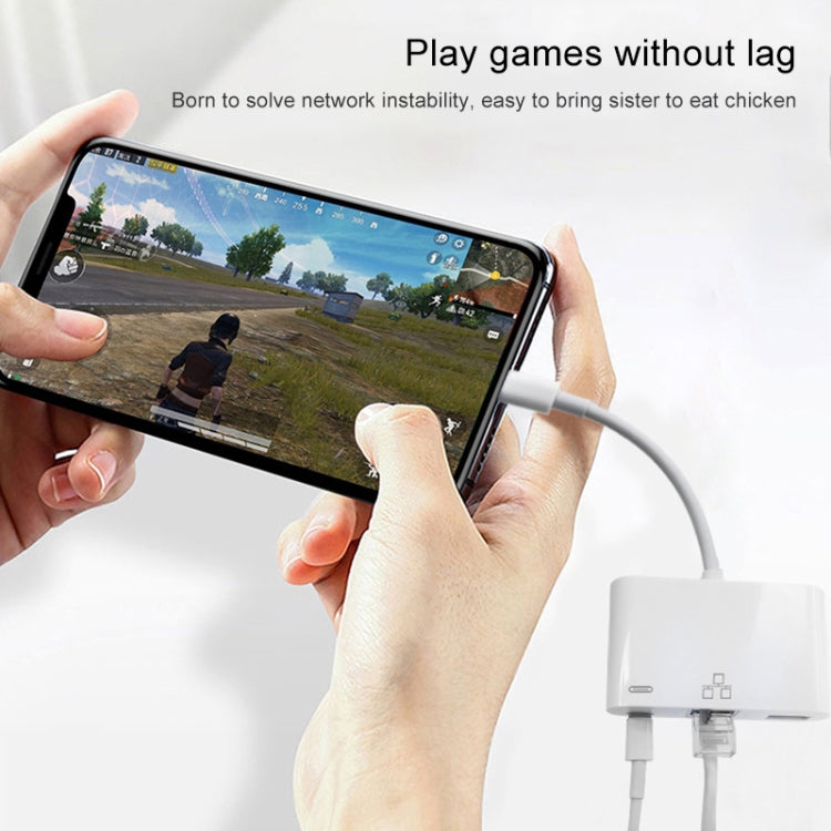 Bộ chuyển đổi NK-107 3 trong 1 8 chân đực sang USB + Ethernet 1000M + nguồn 8 chân cái