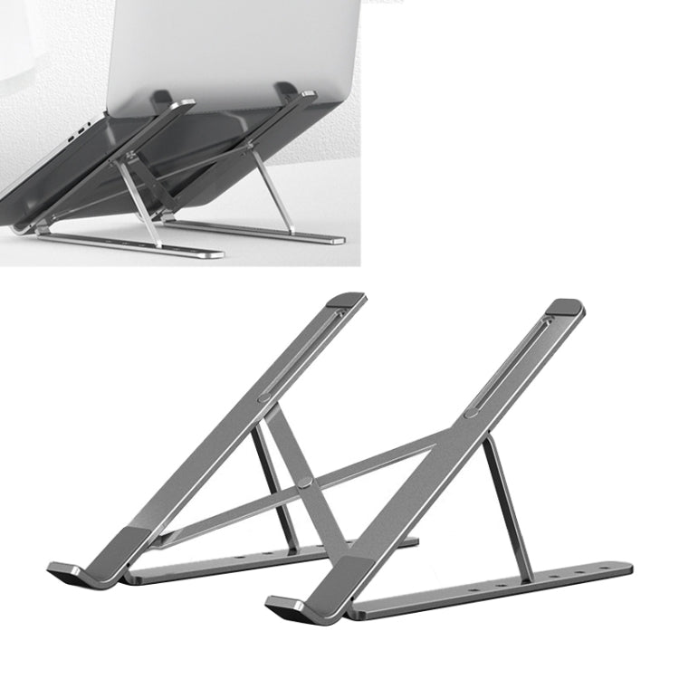 Giá đỡ laptop để bàn có thể điều chỉnh di động nâng cao chiều cao, giá đỡ gập tản nhiệt, Kiểu dáng: Thông thường, Kiểu dáng: Thông thường (Xám), Kiểu dáng: Thông thường (Bạc)
