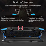 Giá đỡ máy tính xách tay với hai cổng USB và bộ tản nhiệt 5 lõi