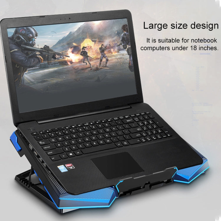 Giá đỡ máy tính xách tay với hai cổng USB và bộ tản nhiệt 5 lõi