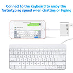 Cáp chuyển đổi video kỹ thuật số OTG 3 trong 1 NK-107 Ethernet + USB + cổng sạc 8 chân cái sang 8 chân đực
