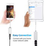Bộ chuyển đổi card mạng Micro Ethernet NK-107 A1 cổng sạc 8 chân cái sang 8 chân đực