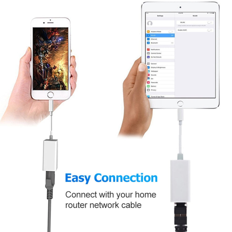 Bộ chuyển đổi card mạng Micro Ethernet NK-107 A1 cổng sạc 8 chân cái sang 8 chân đực