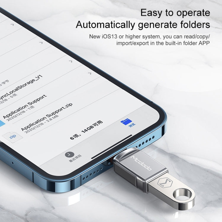 Bộ chuyển đổi USB 3.0 cái sang 8 chân đực OTG MCDODO USB Flash Disk, 8 chân