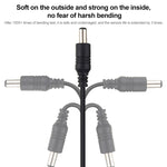 Cáp nối dài phích cắm nguồn DC 5.5 x 2.1mm cái sang đực dài 1m 22AWG cho laptop, 1m 5.5 x 2.1mm