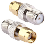 2 cái đầu nối F cái sang RP-SMA đực, 2 cái F cái sang RP-SMA đực
