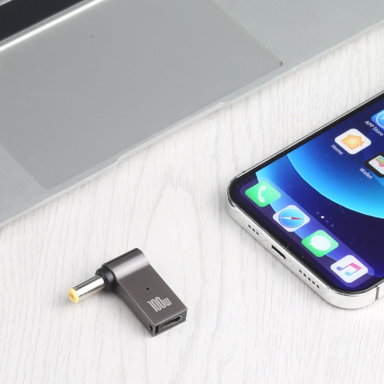 Bộ chuyển đổi sạc máy tính 100W USB-C / Type-C cái sang DC 5.5 x 2.5mm đực cho Lenovo, Type-C cái sang DC 5.5x2.5mm đực