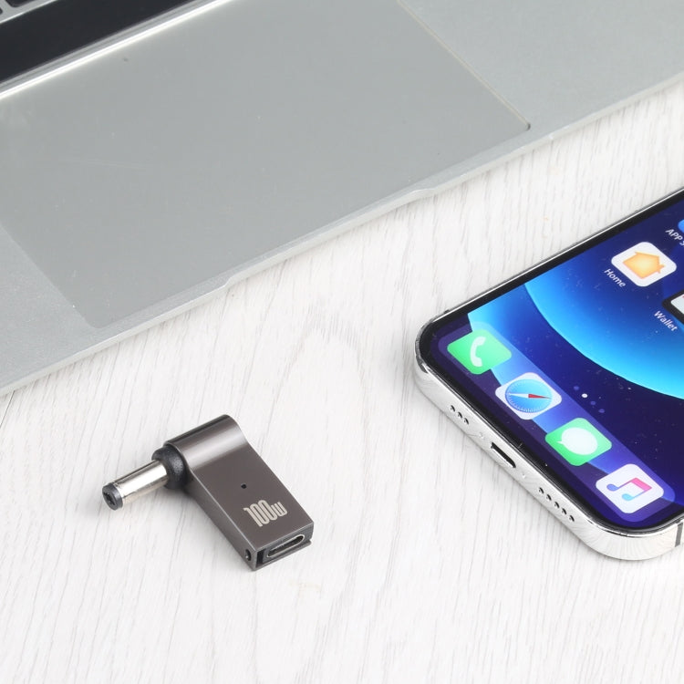 Bộ chuyển đổi sạc máy tính 100W USB-C / Type-C cái sang DC 5.5 x 2.1mm đực, Type-C cái sang DC 5.5 x 2.1mm đực
