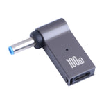 Bộ chuyển đổi sạc máy tính 100W USB-C / Type-C cái sang DC 4.5x3.0mm đực cho HP, Type-C sang DC 4.5x3.0mm