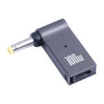 Adapter sạc máy tính 100W USB-C / Type-C cái sang DC 4.0x1.7mm đực cho Lenovo, Type-C cái sang DC 4.0x1.7mm đực (Vàng)