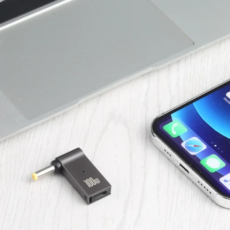 Adapter sạc máy tính 100W USB-C / Type-C cái sang DC 4.0x1.7mm đực cho Lenovo, Type-C cái sang DC 4.0x1.7mm đực (Vàng)