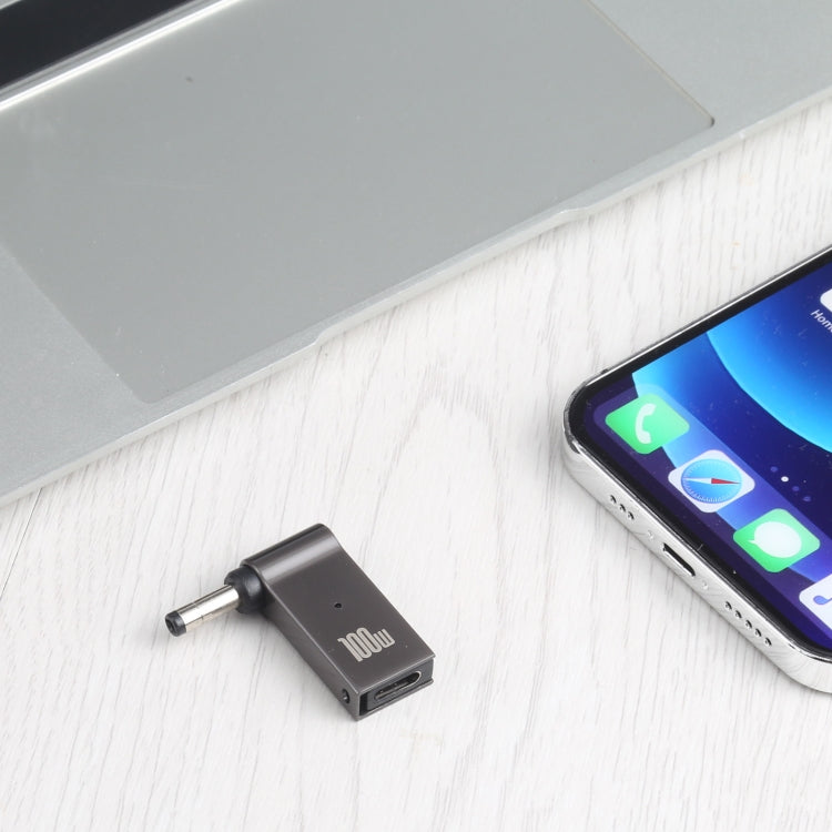 Bộ chuyển đổi sạc máy tính 100W USB-C / Type-C cái sang DC 4.0x1.7mm đực cho Lenovo, Type-C cái sang DC 4.0x1.7mm đực (màu đen)