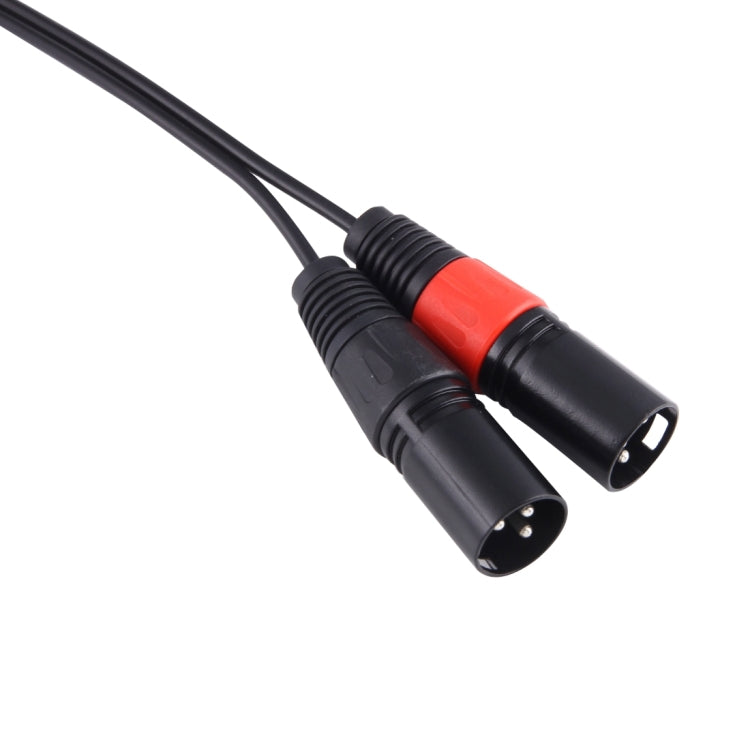 Dây cáp chuyển đổi âm thanh đầu kim loại 30cm, cắm 3.5mm đực sang XLR 3 chân đực CANNON, cắm 3.5mm đực