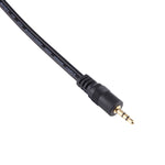 Dây cáp chuyển đổi âm thanh đầu kim loại 30cm, cắm 3.5mm đực sang XLR 3 chân đực CANNON, cắm 3.5mm đực