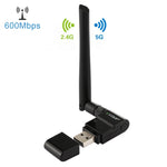 Bộ chuyển đổi Ethernet USB không dây băng tần kép 11AC 600Mbps EDUP EP-AC1635 với anten 2dBi cho laptop / PC, EP-AC1635