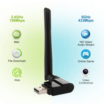 Bộ chuyển đổi Ethernet USB không dây băng tần kép 11AC 600Mbps EDUP EP-AC1635 với anten 2dBi cho laptop / PC, EP-AC1635