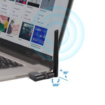 Bộ chuyển đổi Ethernet USB không dây băng tần kép 11AC 600Mbps EDUP EP-AC1635 với anten 2dBi cho laptop / PC, EP-AC1635