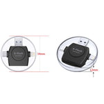 Đầu đọc thẻ SD / TF X-Flash R01 3 trong 1 giao diện 8 chân + USB-C / Type-C + Micro USB