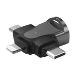 Bộ chuyển đổi OTG 3 trong 1, USB sang Type-C / Micro USB / 8 Pin
