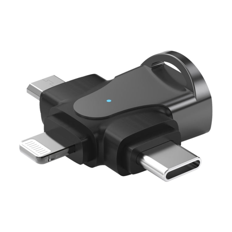 Bộ chuyển đổi OTG 3 trong 1, USB sang Type-C / Micro USB / 8 Pin
