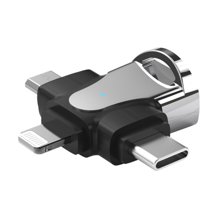 Bộ chuyển đổi OTG 3 trong 1, USB sang Type-C / Micro USB / 8 Pin