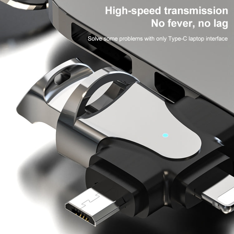 Bộ chuyển đổi OTG 3 trong 1, USB sang Type-C / Micro USB / 8 Pin