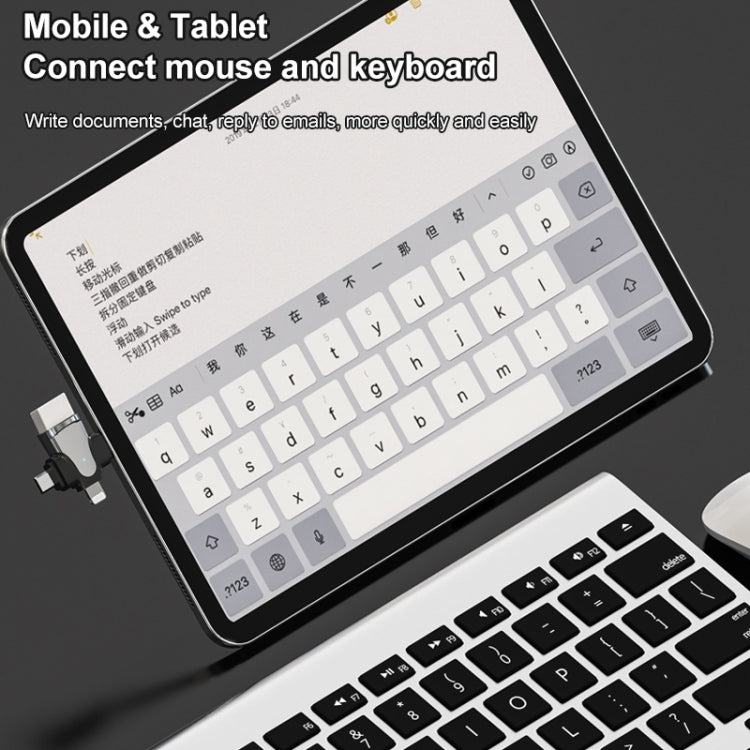 Bộ chuyển đổi OTG 3 trong 1, USB sang Type-C / Micro USB / 8 Pin