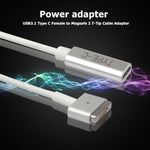 Bộ chuyển đổi sạc 5 chân MagSafe 2 (hình chữ T) sang USB-C / Type-C PD, Type-C sang MagSafe 2
