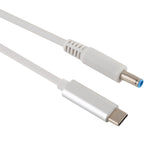 Cáp sạc nguồn laptop HP USB-C / Type-C sang 7.4 x 0.6mm, chiều dài cáp khoảng 1.5m, Type-C sang 7.4 x 0.6mm