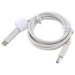 Cáp sạc nguồn laptop HP USB-C / Type-C sang 7.4 x 0.6mm, chiều dài cáp khoảng 1.5m, Type-C sang 7.4 x 0.6mm