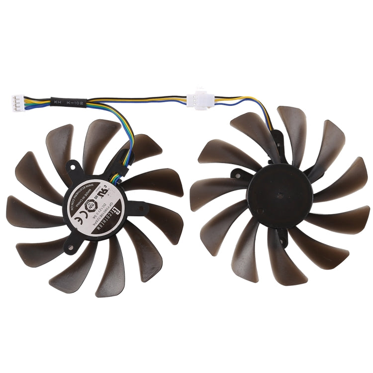 Quạt làm mát card đồ họa VGA 4 chân DC 12V cho Zotac Geforce GTX 1080 Ti GTX 1080Ti AMP Edition, đường kính 95mm, cặp, đường kính 95mm