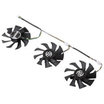 3 quạt làm mát card đồ họa cho Zotac GTX 1070-8GD5 X-OC, Đường kính: 85mm, 0.5A Đường kính: 9.5mm (3 cái)