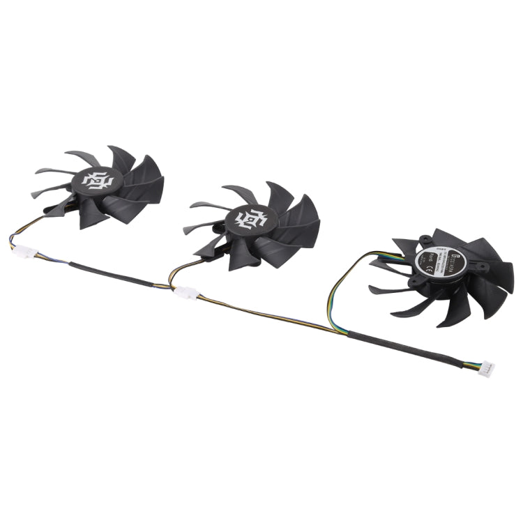 3 quạt làm mát card đồ họa cho Zotac GTX 1070-8GD5 X-OC, Đường kính: 85mm, 0.5A Đường kính: 9.5mm (3 cái)
