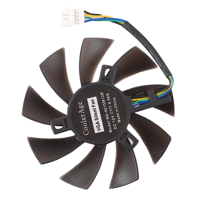 Quạt làm mát thay thế 4 chân hai vòng bi T129215SU cho MSI Gigabyte GTX 1060 RX 480 460 570 580 R9 290X RX 550, đường kính 85mm, 4 chân đực
