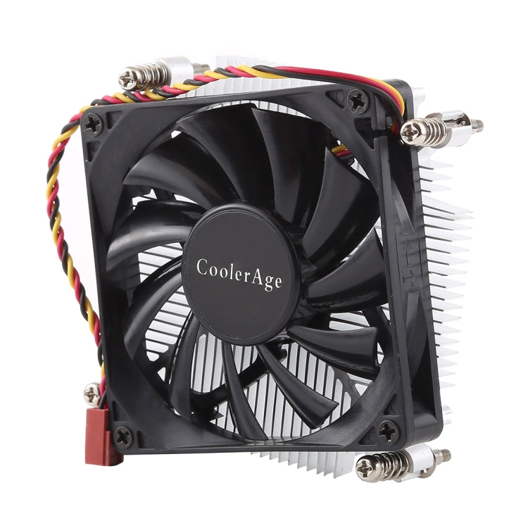Quạt Tản Nhiệt CPU CoolAge 1155-1U DC 12V 2000PRM 30.5cfm Nhôm, Vòng Bi Thủy Lực cho Intel 1150 1156 1151, 1155-1U Nhôm