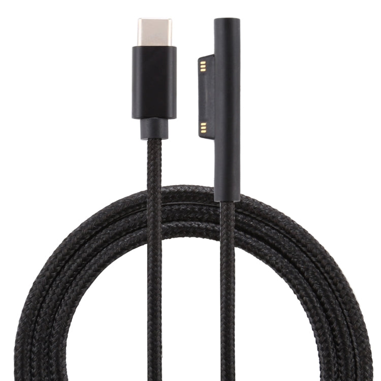 Cáp Nguồn Nylon 6 Chân USB-C / Type-C sang Đầu Cắm Nam cho Bộ Sạc Laptop Microsoft Surface Pro 3 / 4 / 5 / 6, Chiều Dài Cáp: 1.5m, cho Microsoft Surface Pro 3 / 4 / 5 / 6