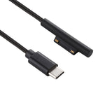 Cáp Nguồn Nylon 6 Chân USB-C / Type-C sang Đầu Cắm Nam cho Bộ Sạc Laptop Microsoft Surface Pro 3 / 4 / 5 / 6, Chiều Dài Cáp: 1.5m, cho Microsoft Surface Pro 3 / 4 / 5 / 6