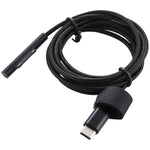 Cáp Nguồn Nylon 6 Chân USB-C / Type-C sang Đầu Cắm Nam cho Bộ Sạc Laptop Microsoft Surface Pro 3 / 4 / 5 / 6, Chiều Dài Cáp: 1.5m, cho Microsoft Surface Pro 3 / 4 / 5 / 6