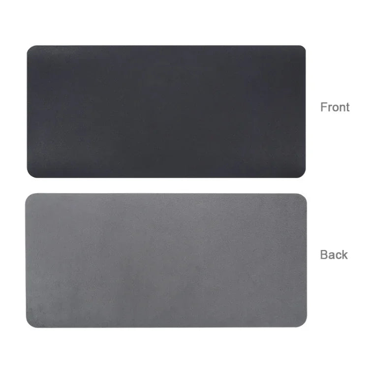 Tấm lót chuột da PU chống trượt đa chức năng BUBM siêu lớn một mặt, Kích thước: 60 x 30cm, 60 x 30cm