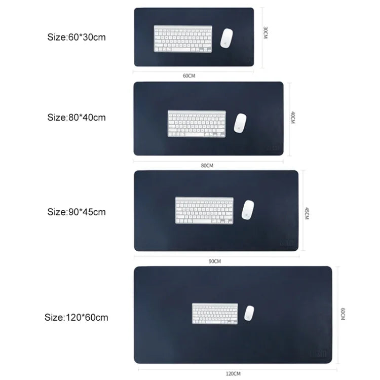 Tấm lót chuột da PU chống trượt đa chức năng BUBM siêu lớn một mặt, Kích thước: 60 x 30cm, 60 x 30cm