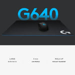Tấm lót chuột chơi game thể thao điện tử vải mềm Logitech G640, Kích thước: 46 x 40cm, G640 vải mềm