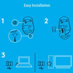 Chuột quang không dây im lặng Logitech M330 với đầu thu Micro USB