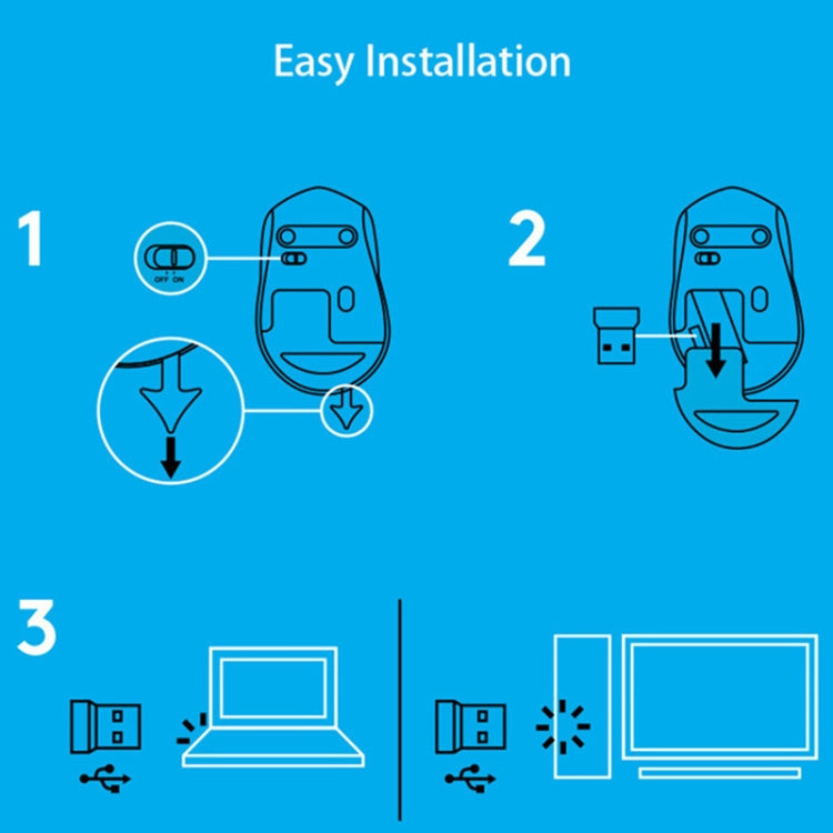 Chuột quang không dây im lặng Logitech M330 với đầu thu Micro USB