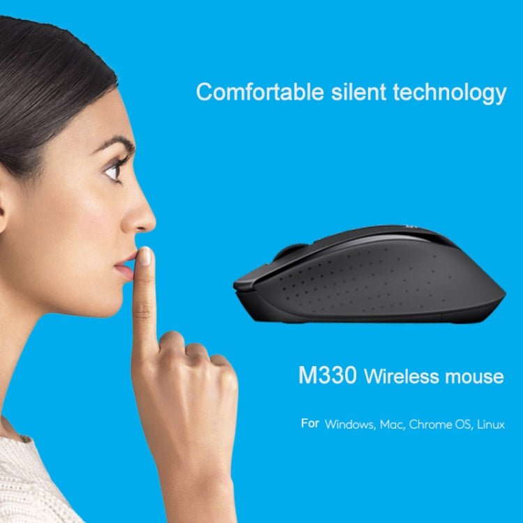 Chuột quang không dây im lặng Logitech M330 với đầu thu Micro USB