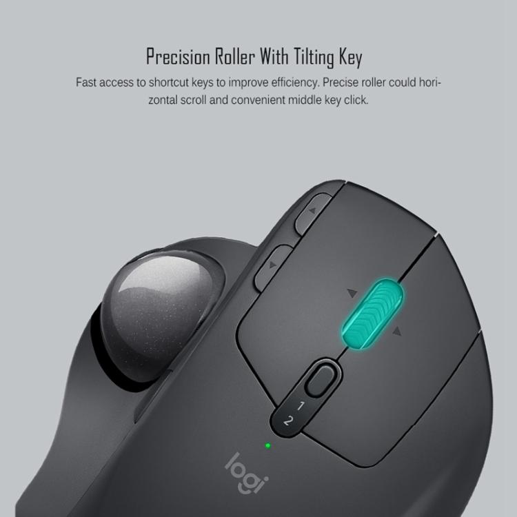 Chuột quang quỹ đạo không dây Bluetooth + Unifying hai chế độ Logitech MX ERGO S 440DPI, MX ERGO S